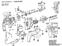 Bosch 0 603 167 470 Csb 550 Ret Combi 1-Sp.Impact Drill E 230 V / Eu Spare Parts
